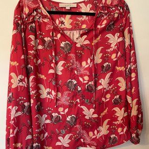 Loft Floral Shirt M